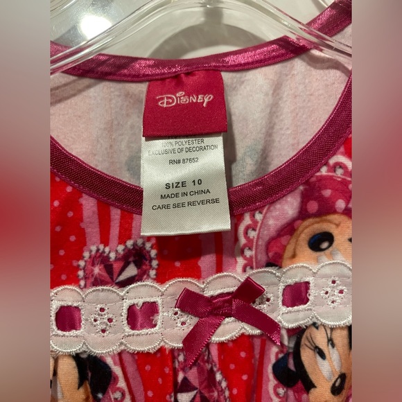 Disney Pink and White Minnie Mouse Nightgown - Picture 5 of 5
